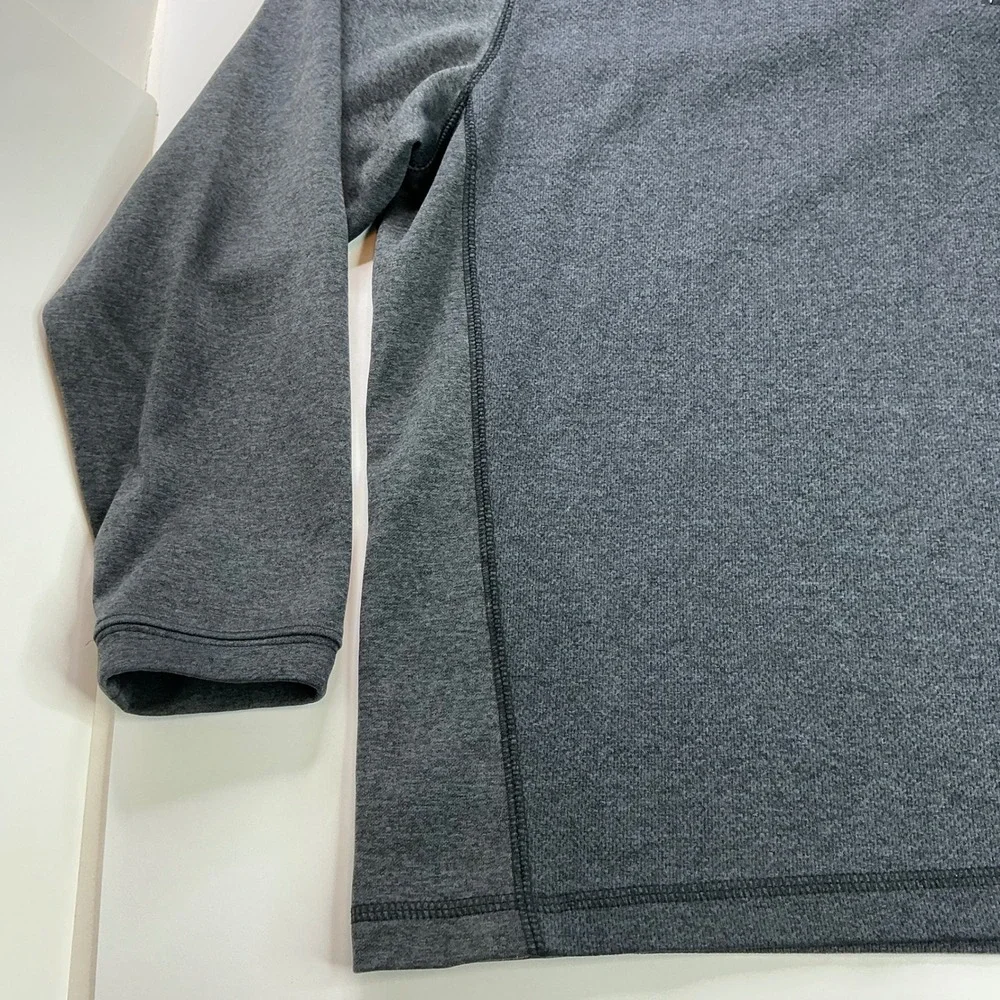 Pebble Beach Gray Quarter Zip Pullover Mens XL Performance Heathered Golf Top